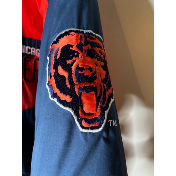 Vintage Chicago Bears Logo Athletic Sharktooth Jacket Men's M NFL Proline - Picture 4 of 16